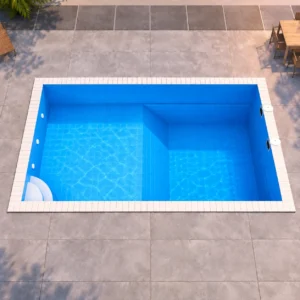 04 fiberglass pool rectangle sun shelf