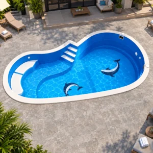 25 fiberglass pool oasis bench